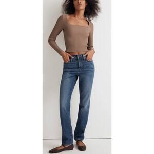 Madewell Blue Straight Leg Jeans